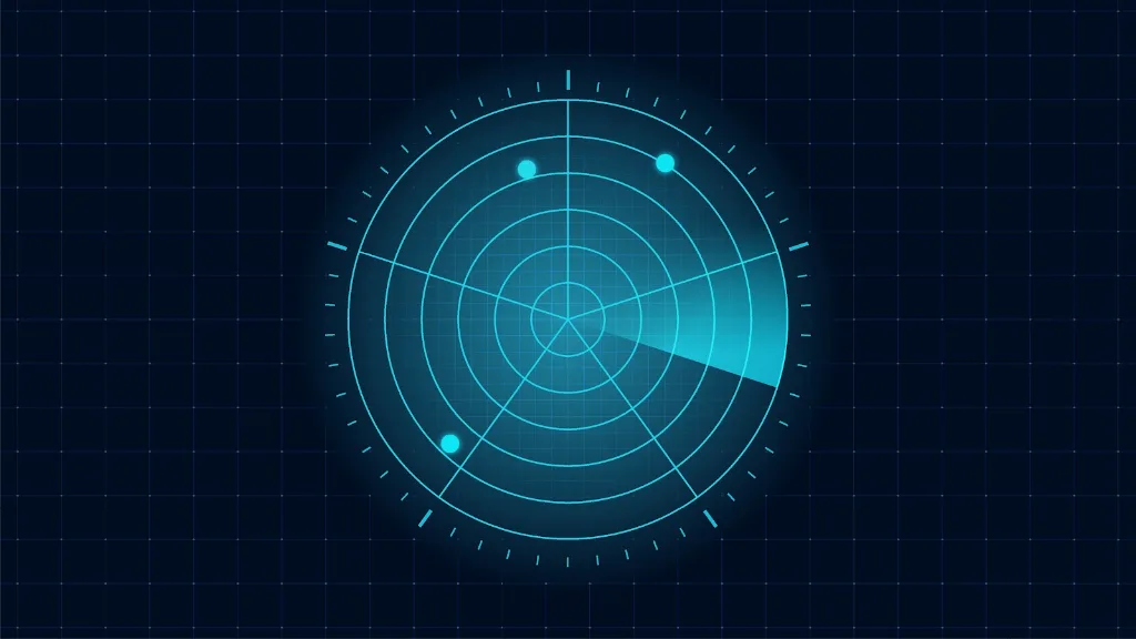 Radar screen representing regulator attention during mortgage license renewal