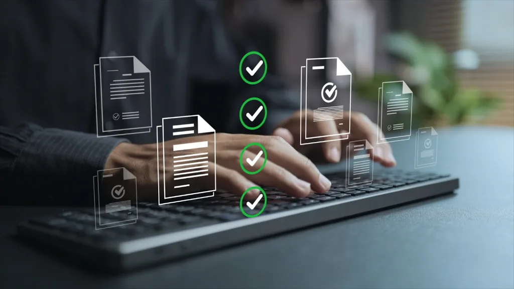 Tracking documents and follow-up communications during a mortgage license approval